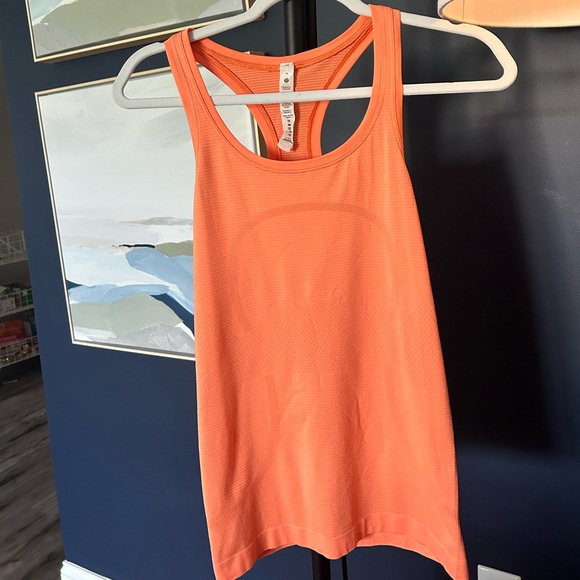 lululemon athletica Tops - Like New Lululemon Swiftly Tech Tank Orange Soda Color